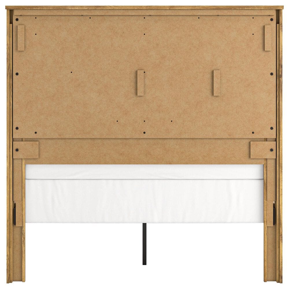 Ashley Maystonna Queen Crossbuck Panel Bed in Brown, , large