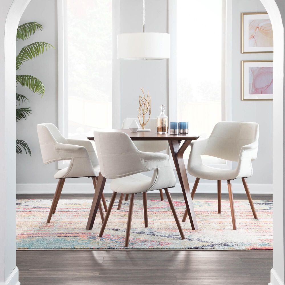 Lumisource Folia Dining Table in Walnut/Walnut, , large