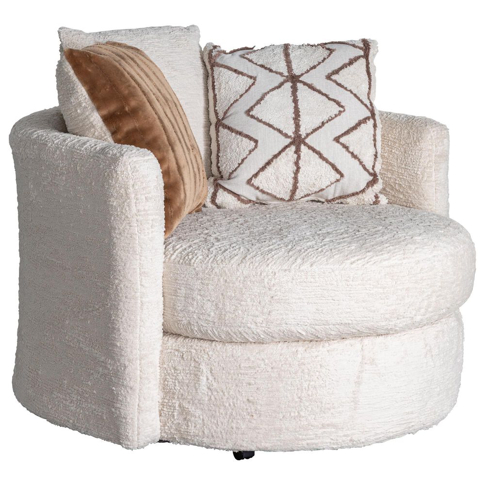 Albany Furniture Swivel Glider Chair in Haven Oatmeal, , large