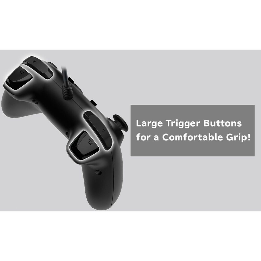 Hori Horipad Turbo Wired Controller in Black - Nintendo Switch, , large