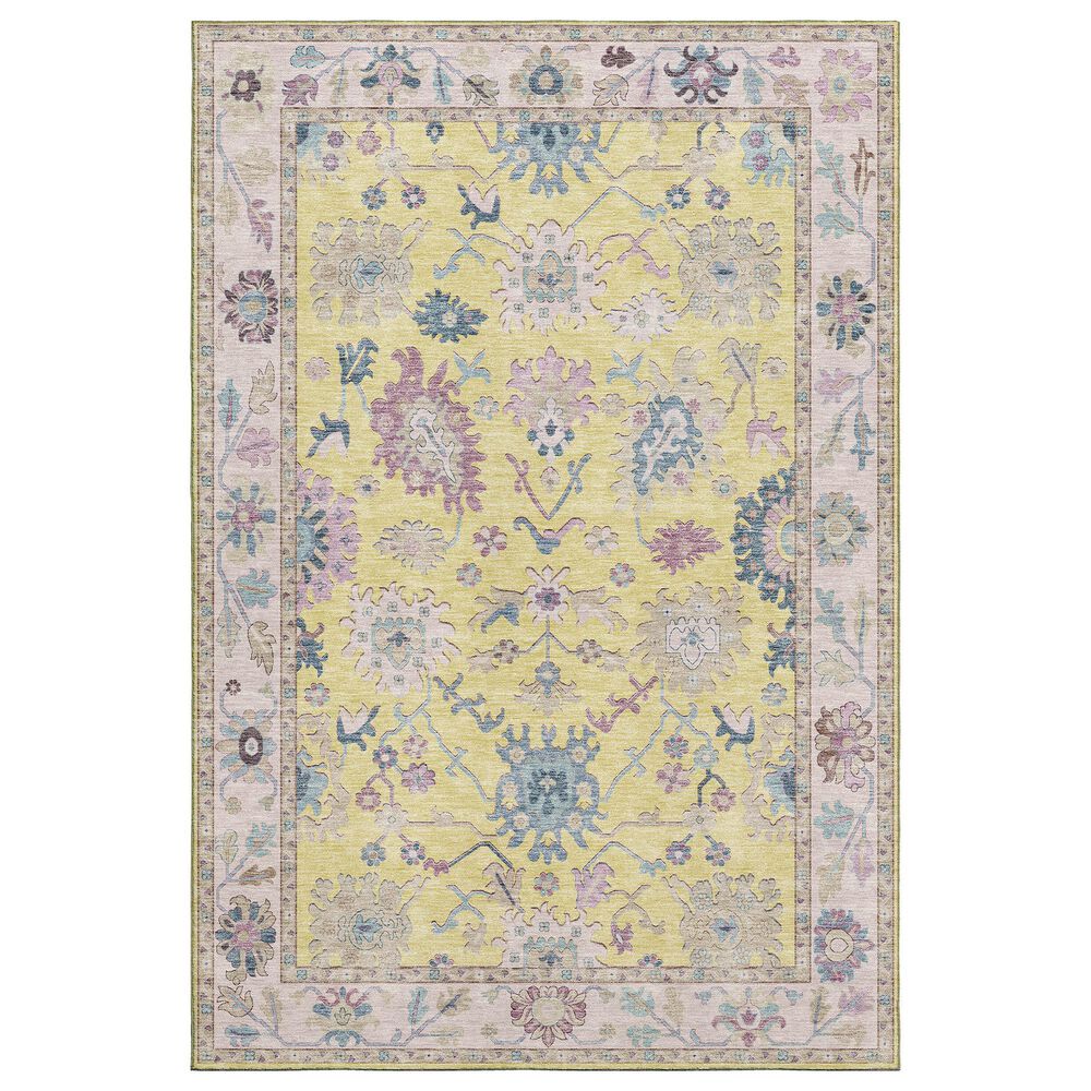 Dalyn Rug Company Hatay H7 10" x 14" Yellow Area Rug, , large