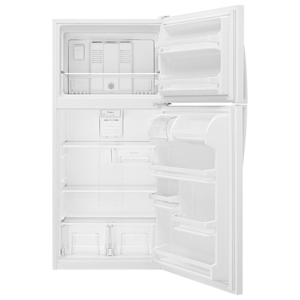 Whirlpool 18 Cu. Ft. Top Freezer Refrigerator with Flexi Slide Bin in White, , large