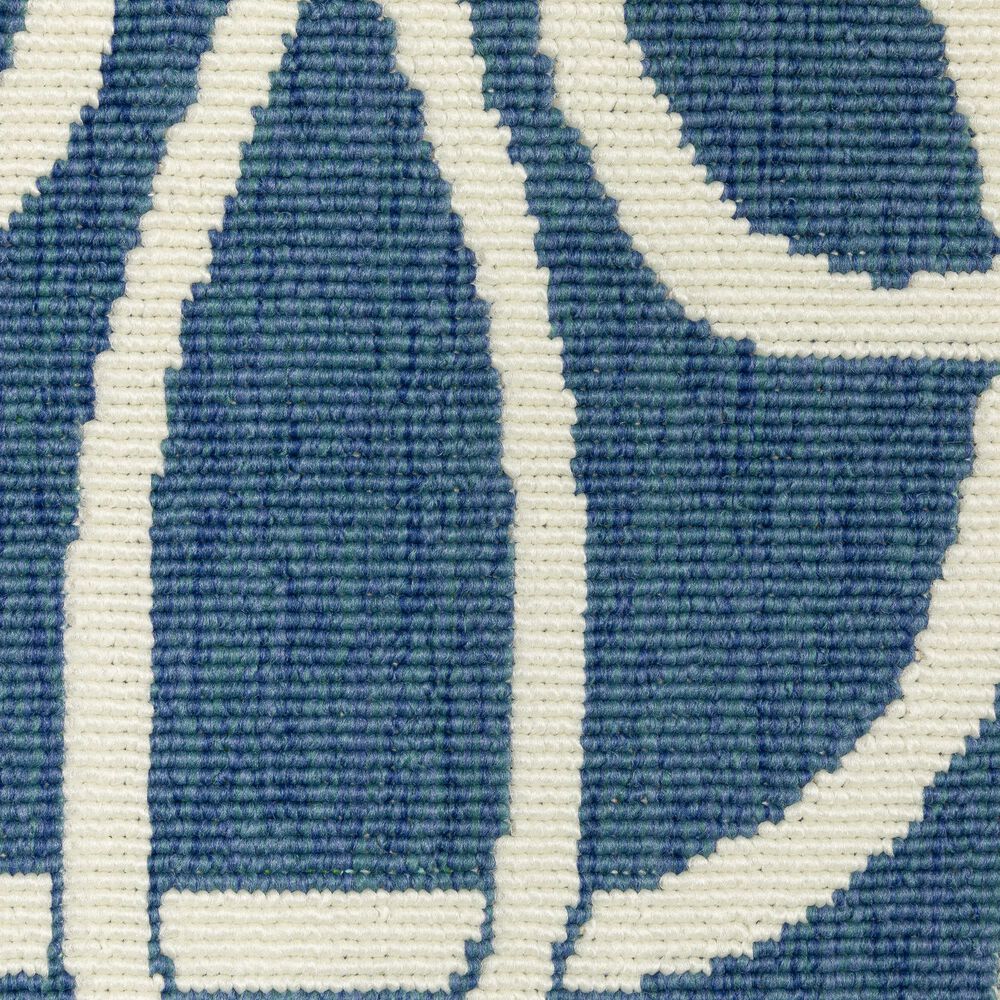 Oriental Weavers Meridian 2205B 2&#39;3&quot; x 7&#39;6&quot; Navy Runner, , large