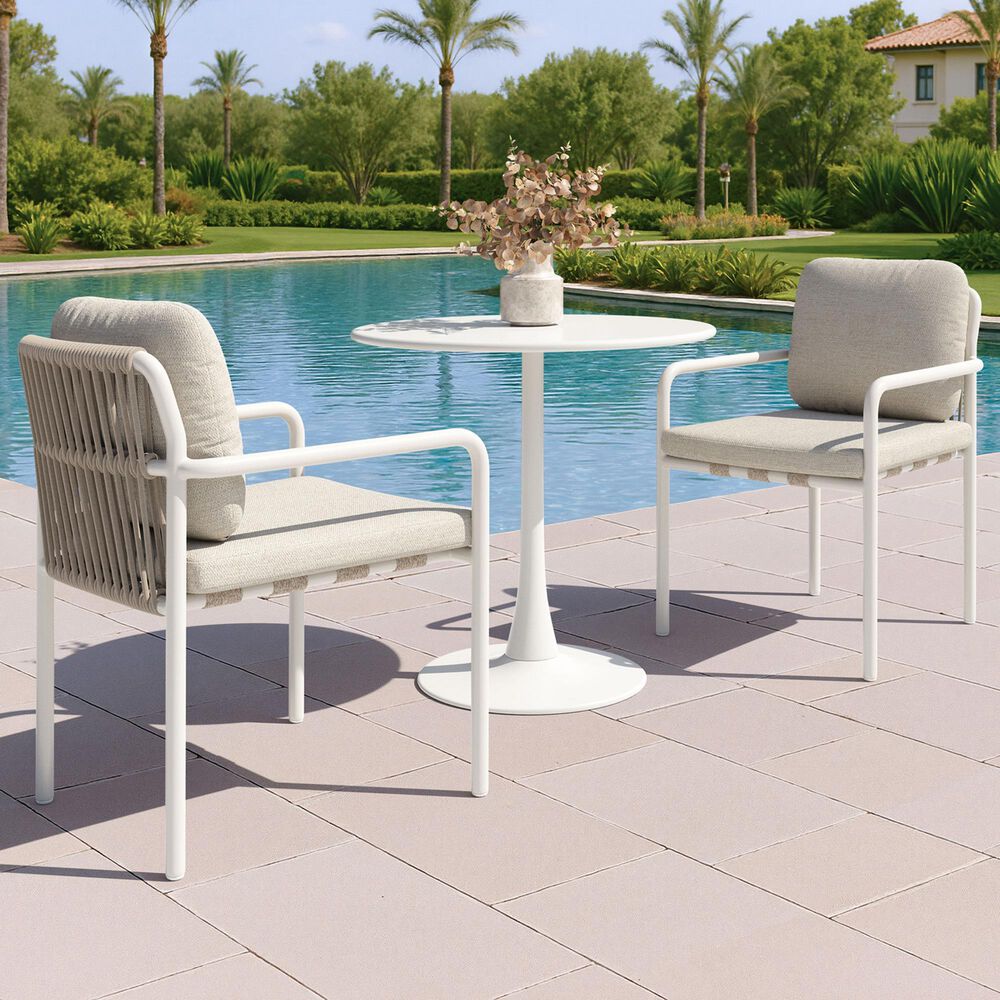 Zuo Modern Aite Patio Dining Chair in Beige &#40;Set of 2&#41;, , large