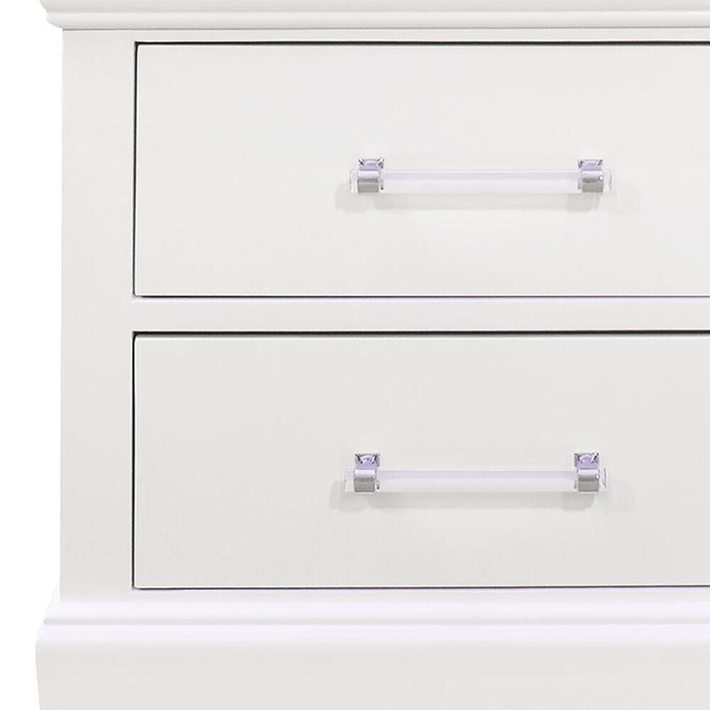 Global Furniture USA Charlie 2-Drawer Nightstand in White, , large