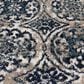 Central Oriental Tulsa Ledyard 5" x 7"3" White Sand and Blue Navy Area Rug, , large
