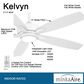Minka-Aire Kelvyn 52" Ceiling Fan with LED Light in Flat White, , large