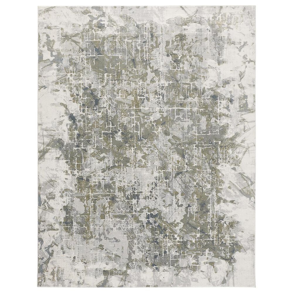 Feizy Atwell 10" x 13" Silver Area Rug, , large