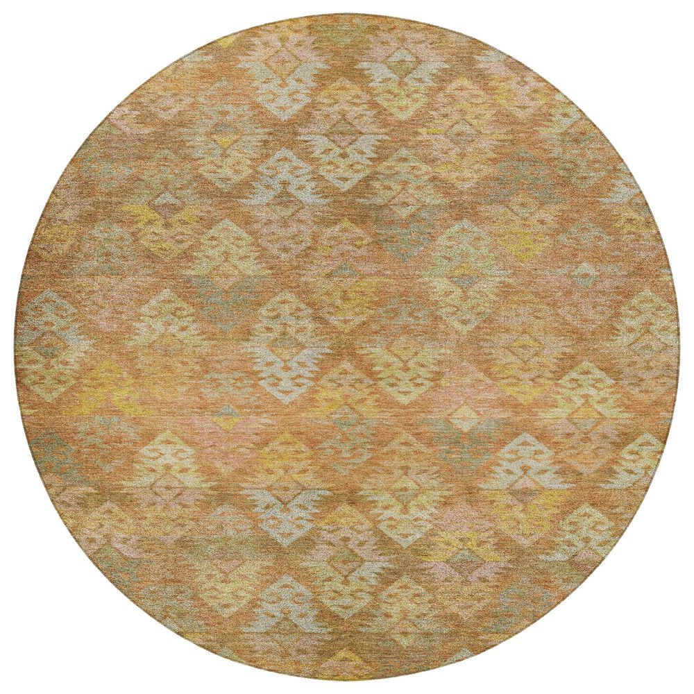 Dalyn Rug Company Tabrook TB2 Copper 8" Round Area Rug, , large