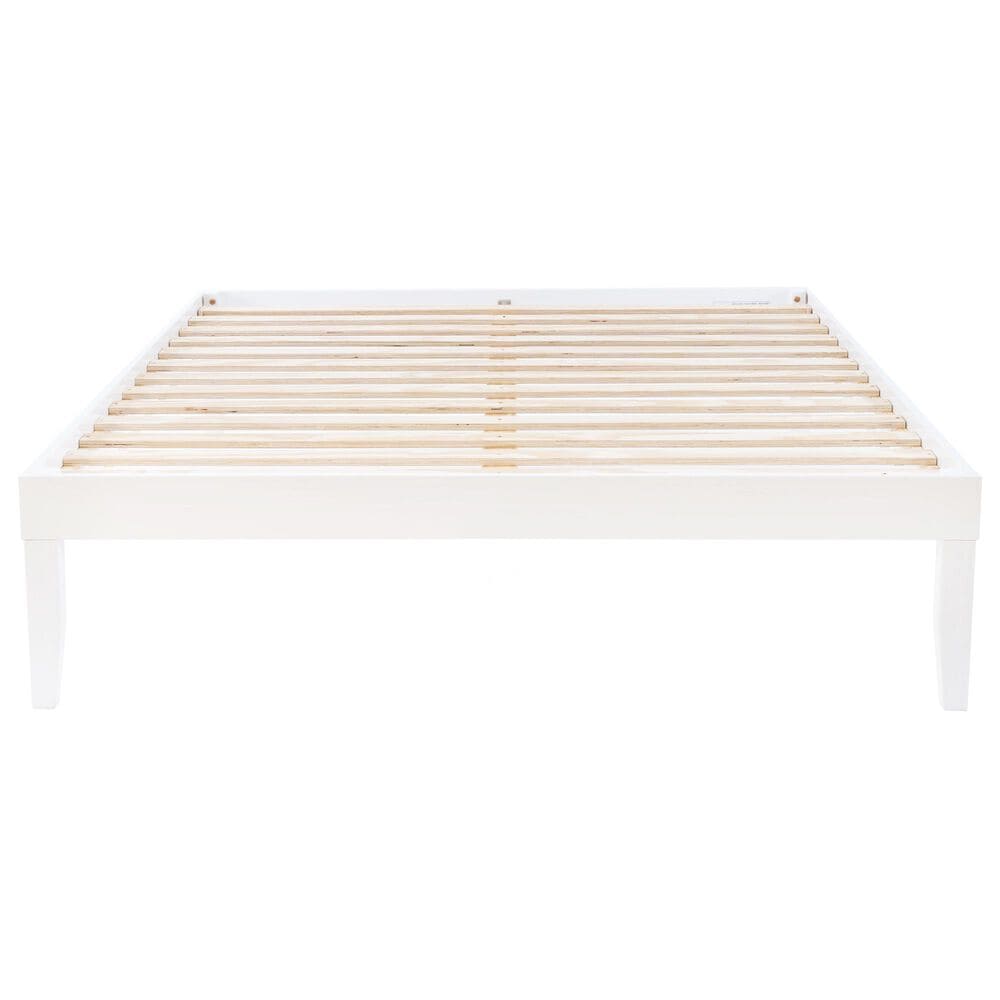 Linon Home Decor Polly Queen Platform Bed in Bold White, , large