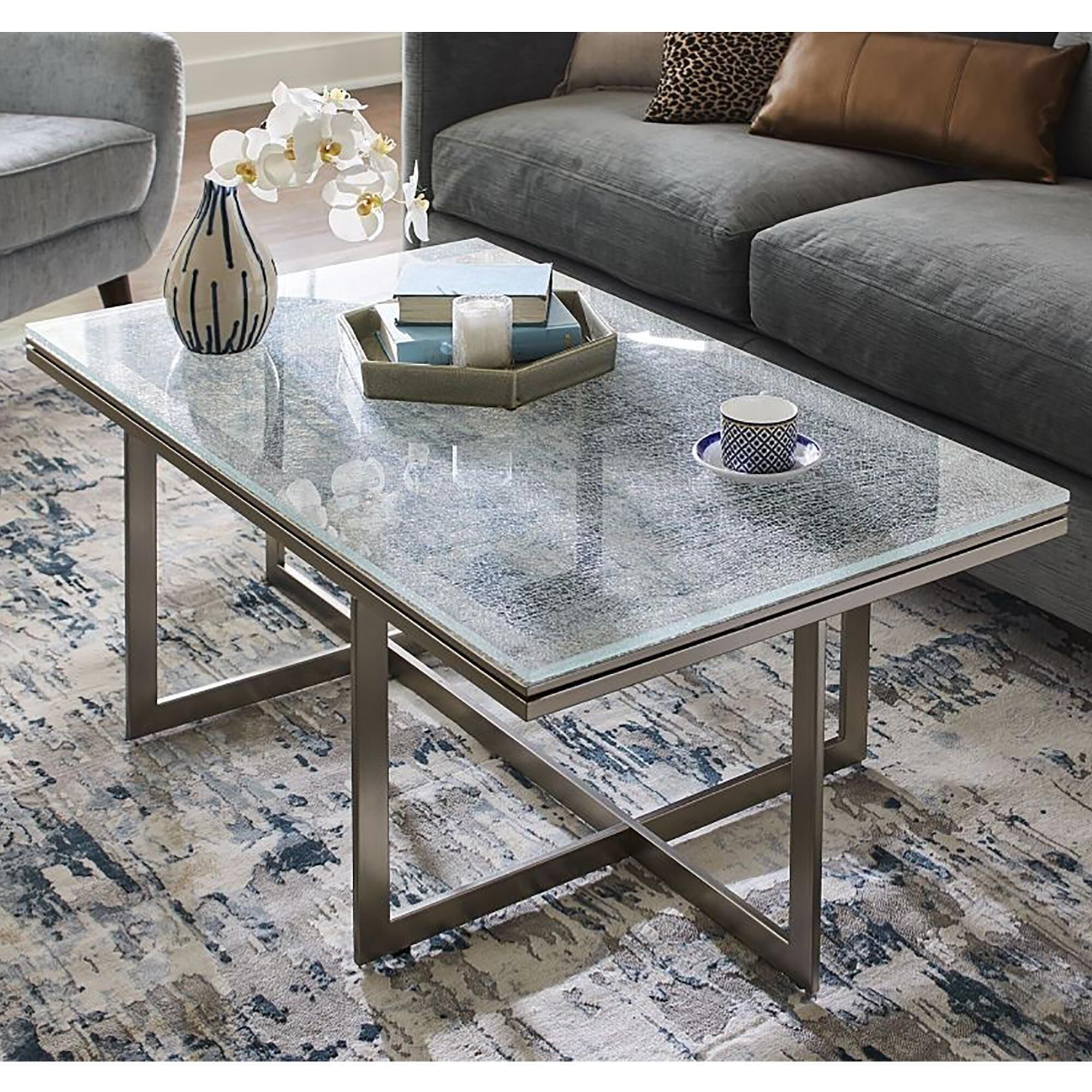 Urban glass coffee table discount