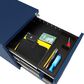 Furniture of America Crenshaw File Cabinet in Navy Blue, , large