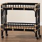 Baxton Studio Dalinda 2-Tier Kitchen Cart in Black and Natural Brown, , large