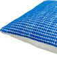 Surya Chunky Grid 20" Square Throw Pillow in Blue and White, , large