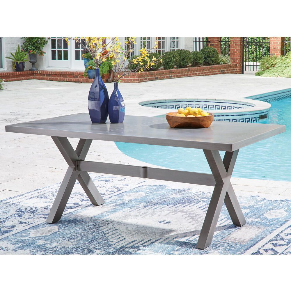 Ashley Half Moon Beach Dining Table in Gray, , large