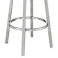 Blue River Bryant 30" Swivel Barstool with White Cushion in Stainless Steel, , large