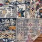 Safavieh Evoke EVK275G 2"2" x 7" Grey and Navy Runner, , large