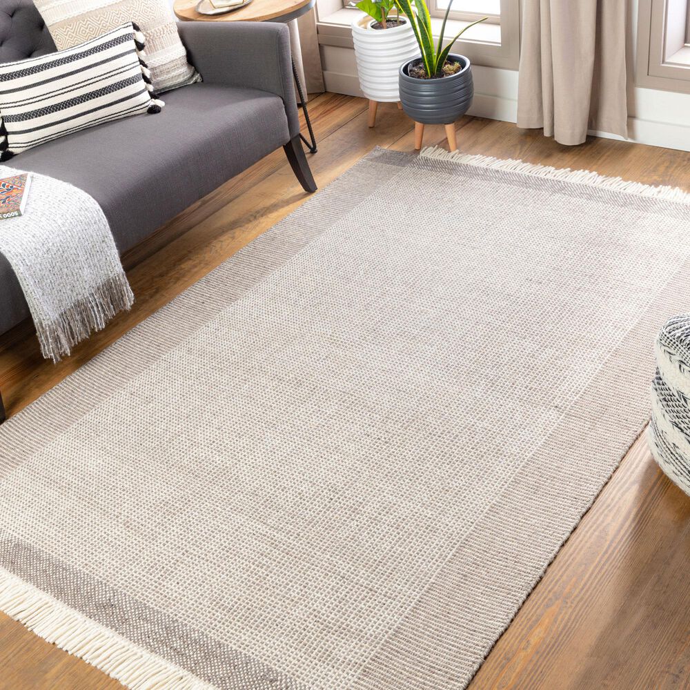 Surya Reliance RLI-2301 5&#39; x 7&#39;6&quot; Brown and Ivory Area Rug, , large