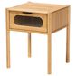 Baxton Studio Naresh 1-Drawer End Table in Natural Brown, , large