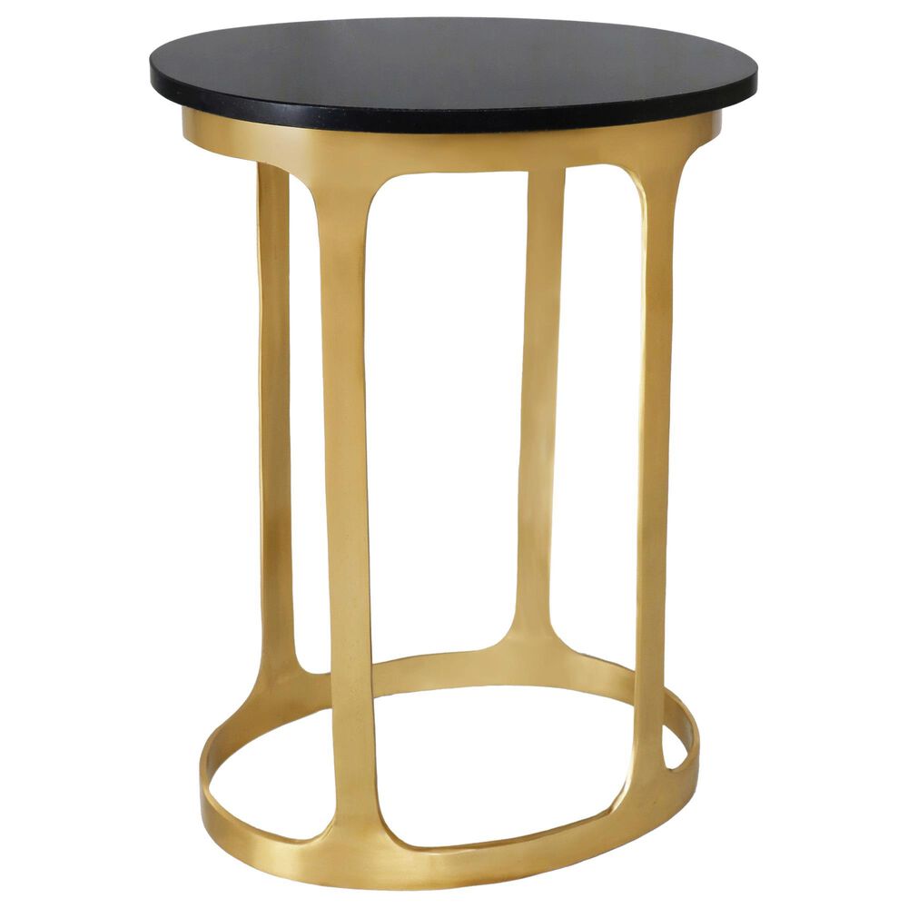 Carolina Chair and Table Oaklynn Accent Table in Black and Gold, , large