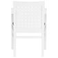 Linon Home Decor Samantha Woven Arm Chair in White, , large