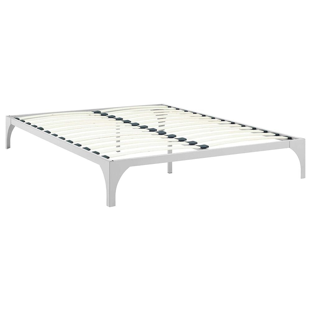 Modway Ollie King Platform Bed Frame in Silver, , large