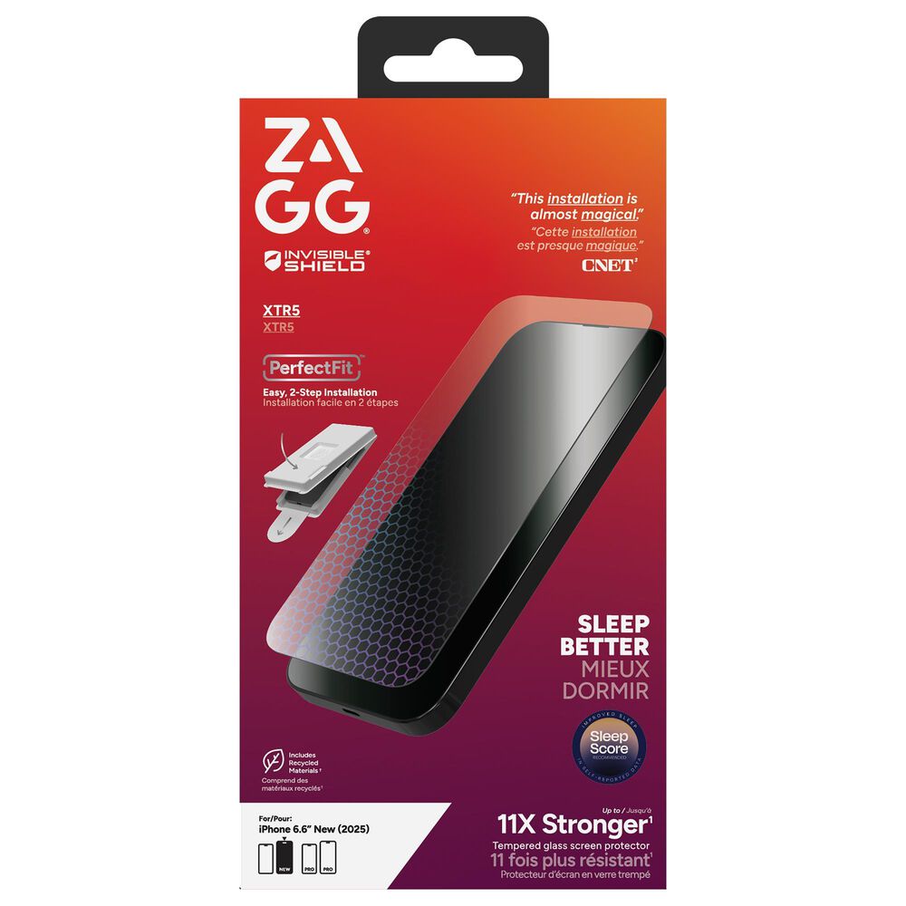 Zagg InvisibleShield XTR5 Glass Screen Protector for Apple iPhone Air in Clear, , large