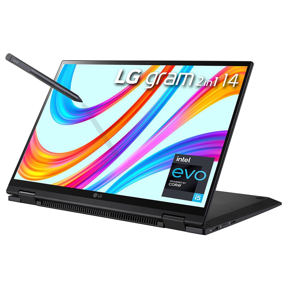 LG 14" Gram 2-in-1 Laptop| Intel Core i5-1135G7 - 16GB RAM - Intel Iris Xe Graphics - 512GB SSD in Black, , large