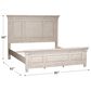 Belle Furnishings Heartland King Panel Bed in Antique White, , large