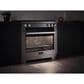 Miele 36" Freestanding Natural Gas Dual Fuel Range with Broil-Griddle Cover in Stainless Steel and Black, , large
