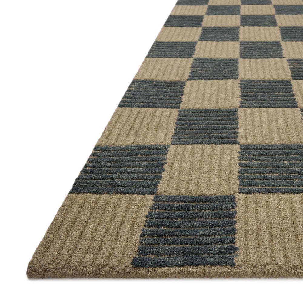 Loloi Madi Taupe and Navy 5' x 7'6" Area Rug, , large