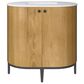 James Martin Vanities Bellamy 36" Single Bathroom Vanity in Rustic Oak with 3 cm Carrara White Marble Top and Rectangular Sink, , large