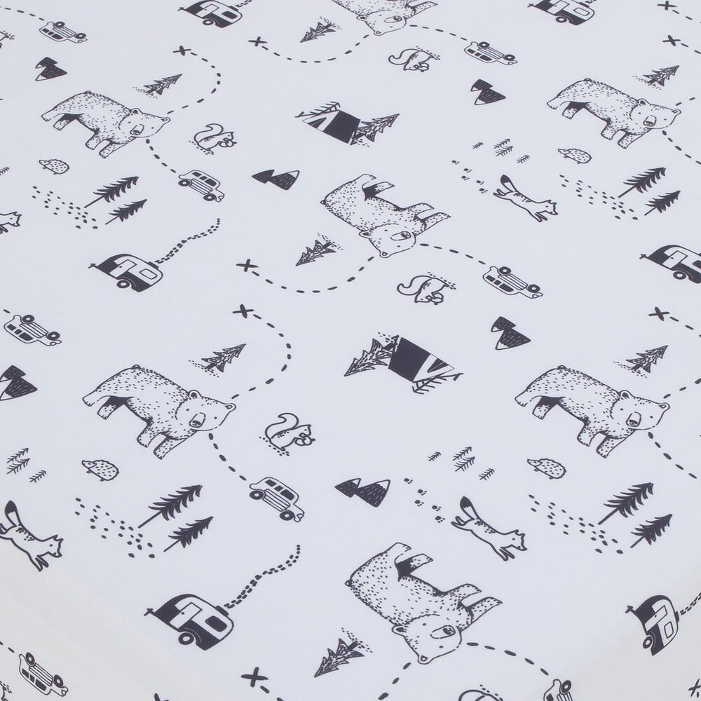 Nojo Baby and Kids Woodland Friends 3-Piece Nursery Crib Bedding Set in Grey, , large
