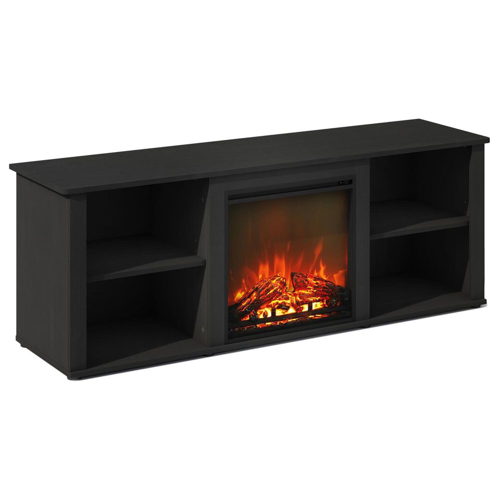 HOMLUX 59" TV Stand with No Heat Electric Fireplace in Americano, , large