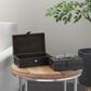 Maple and Jade 10" 2-Piece Handmade Storage Decorative Box Set in Dark Brown, , large