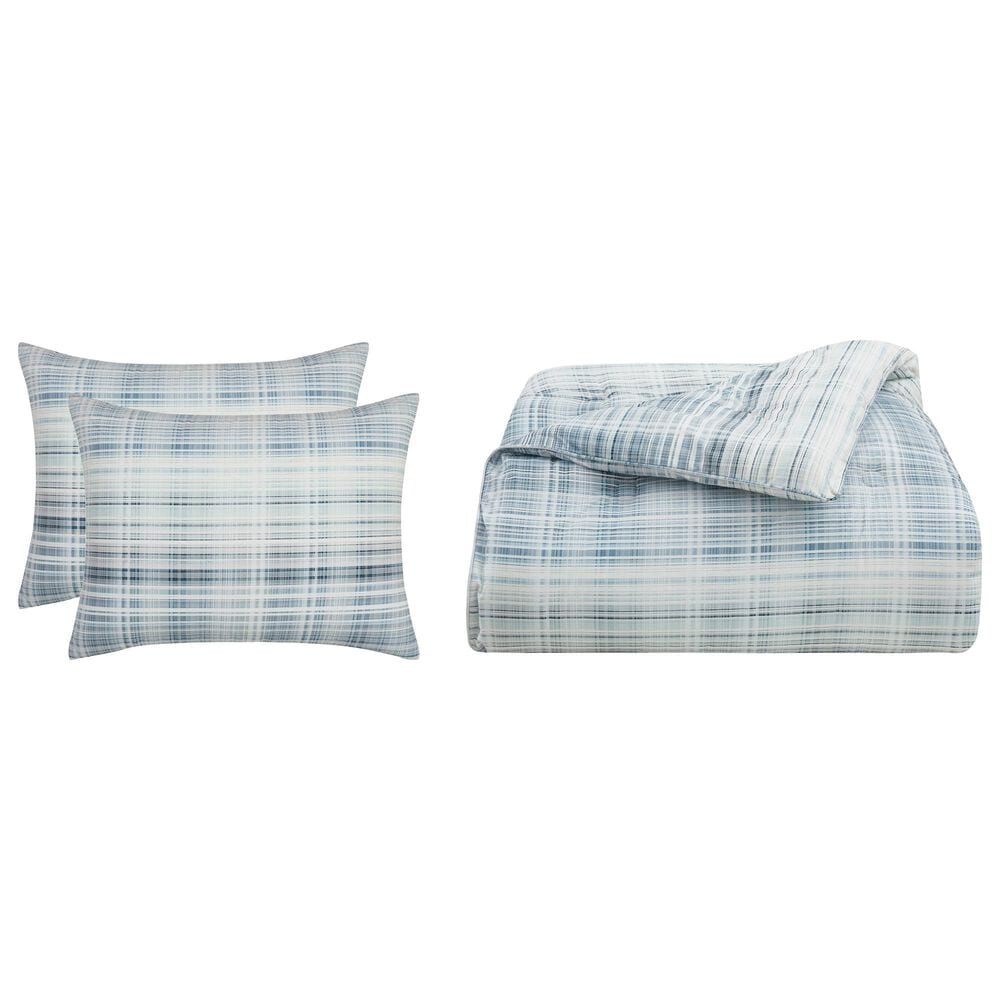 J. Queen New York Pascal 3-Piece King/Cal King Comforter Set in Blue, , large