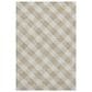 Dalyn Rug Company Soft Essentials Plaid Ivory 9" x 12" Indoor/Outdoor Area Rug, , large