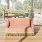 Jennifer Taylor Home Duchess 33" Medium Princess Pet Bed Sofa with Fringe Skirt in Peach Orange, , large