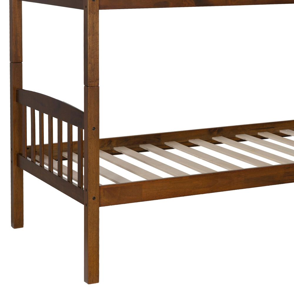 Linden Boulevard Elinda Twin Bunk Bed in Warm Oak, , large