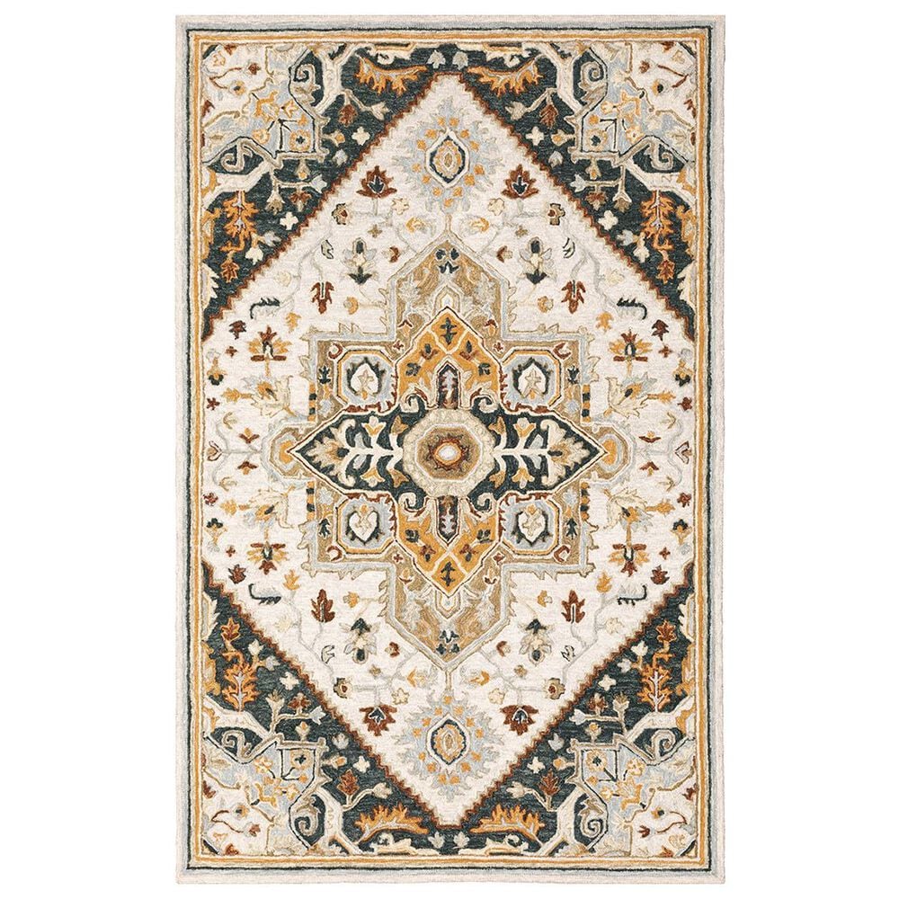 Oriental Weavers Alfresco 28407 5" x 8" Ivory Area Rug, , large