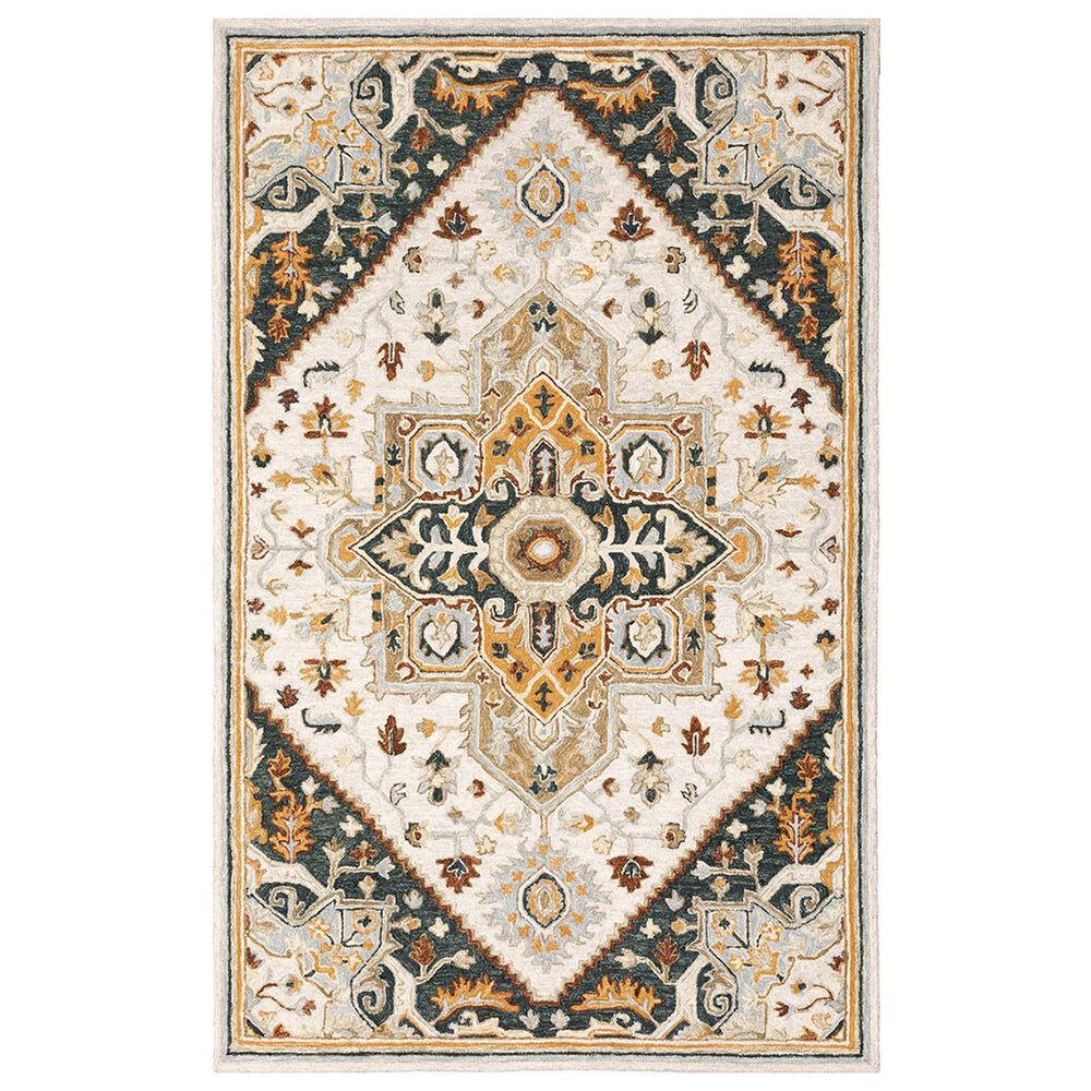 Oriental Weavers Alfresco 28407 5" x 8" Ivory Area Rug, , large