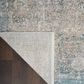 Nourison Starry Nights STN01 10" x 13" Cream and Blue Area Rug, , large