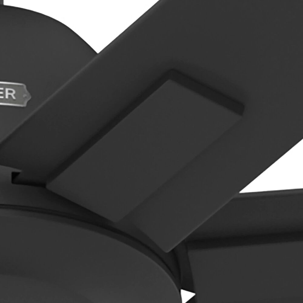 Hunter Downtown 60&quot; Outdoor Ceiling Fan in Matte Black, , large