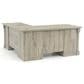 Sauder Palladia L-Shaped Desk in Split Oak, , large