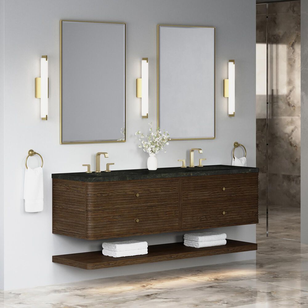 James Martin Allamari 72" Double Bathroom Vanity in Sable with 3 cm Phantome Eclos Top and Rectangular Sinks, , large