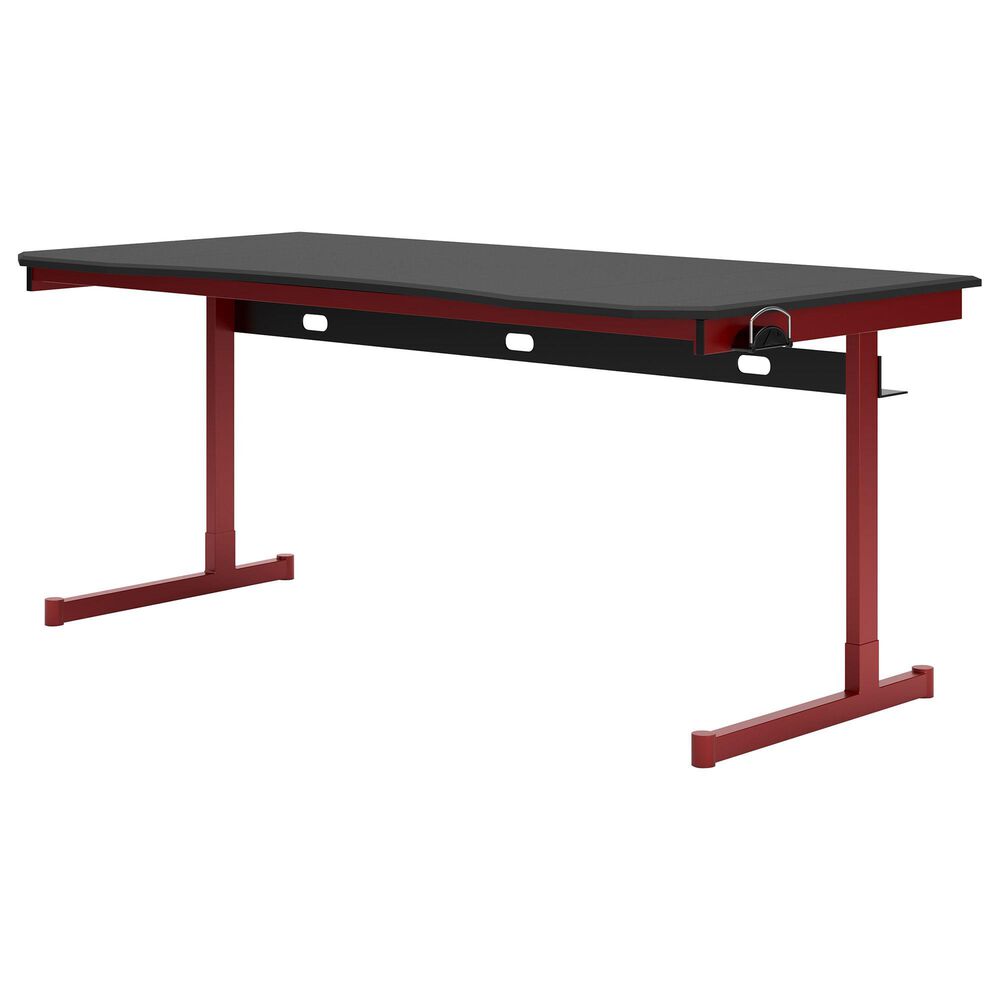 Ashley Lynxtyn Computer Desk in Red and Black, , large