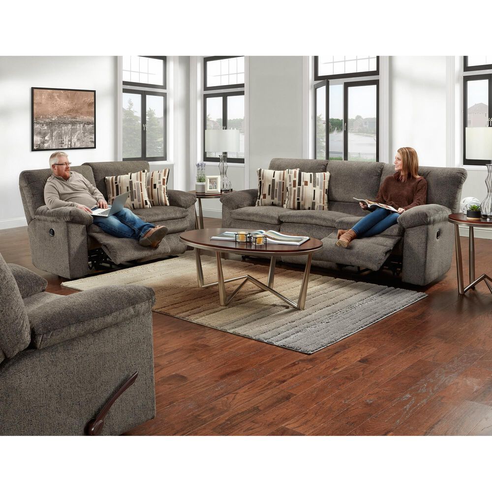 Catnapper Tosh Manual Reclining Sofa in Pewter, , large