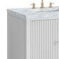James Martin Vanities Myrrin 60" Double Vanity in Bright White with 3 cm Carrara White Marble Top, , large