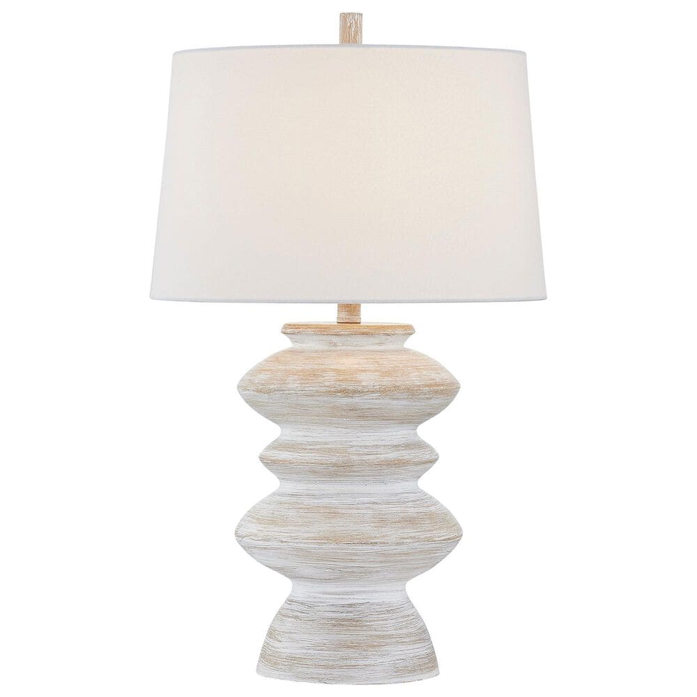Southern Lighting Arden Table Lamp in White Washed, , large