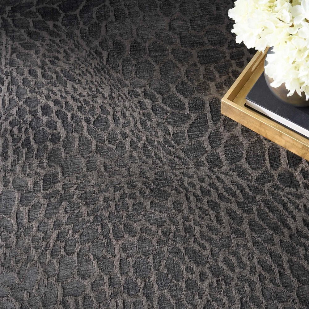 Nourison Desire Charcoal and Silver 9&#39; x 12&#39; Area Rug, , large